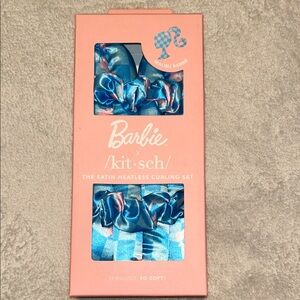 Kitsch Barbie Satin Heatless Curling Set - Blue and Pink